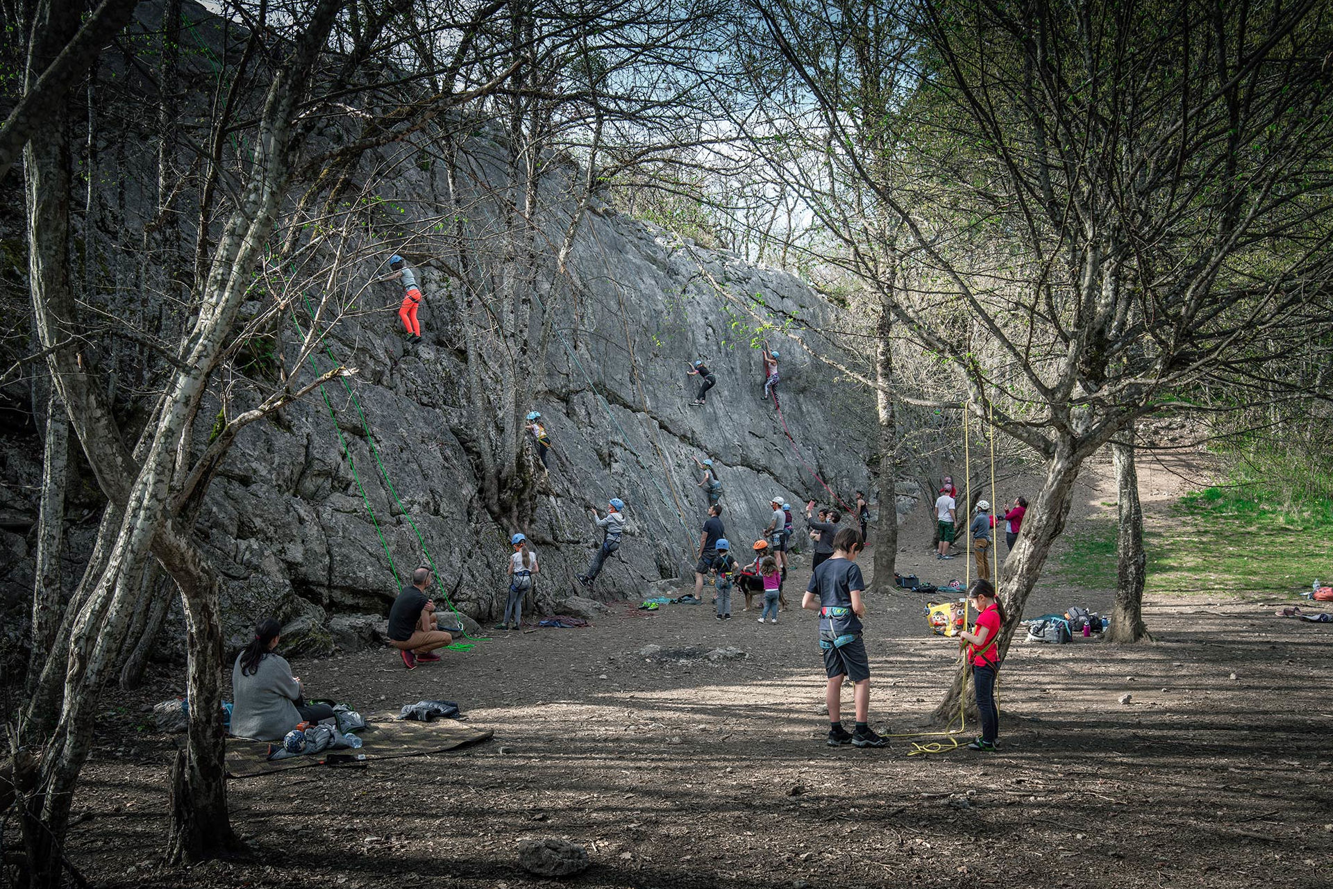 escalade en groupe a annecy