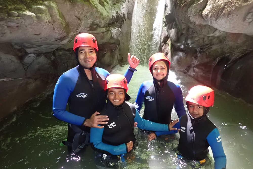 famille canyoning frontenex