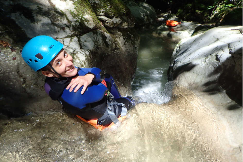 toboggan canyoning frontenex